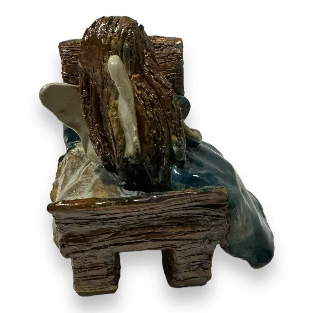 Guardian Angel Ceramic Figurine Statue RLP